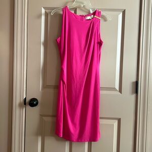 Michael Michael Kors hot pink dress with gold detail size S